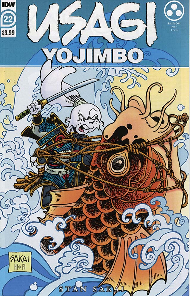 cover artwork of cartoon work Usagi Yojimbo. 