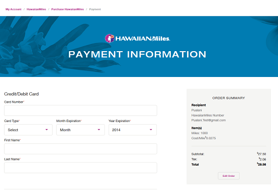 Purchase Miles
